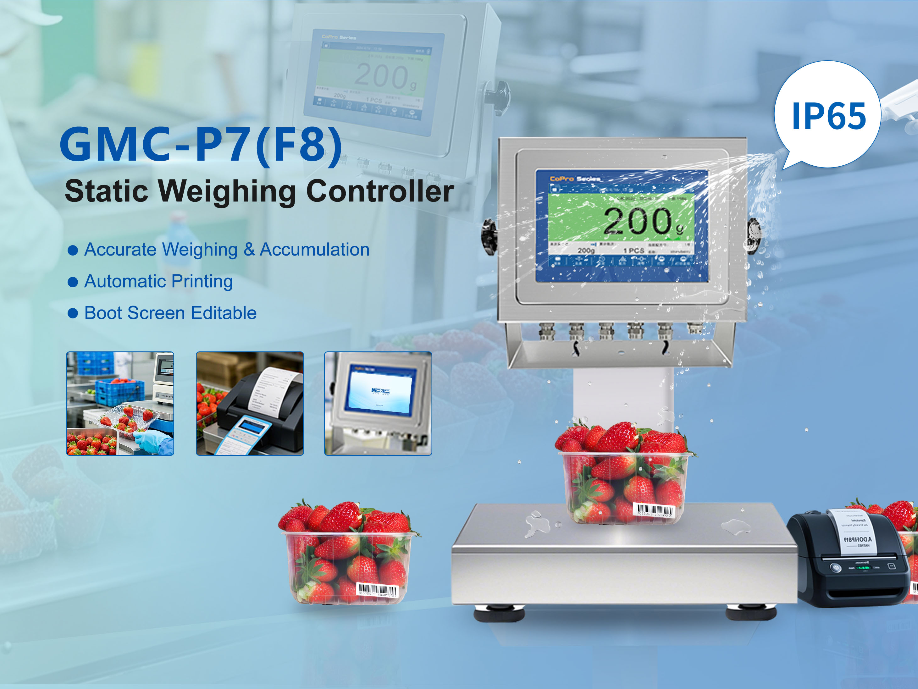 Easy and Efficient with the GMC-P7 F8 Static Weighing Controller